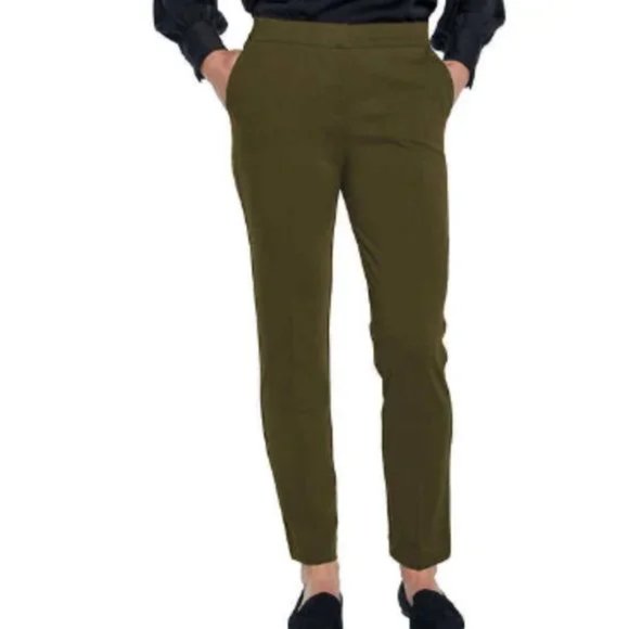 NWT Banana Republic Women's Ponte Stretch Pants Green Size 8 $80 8D143 - Picture 1 of 4